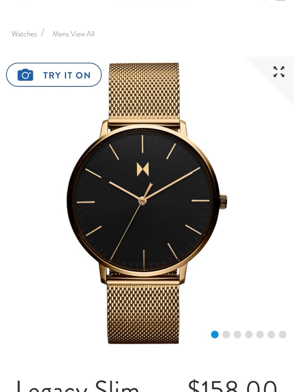 MVMT Rose Gold Watch with Black Dial and Extra Black Leather Band